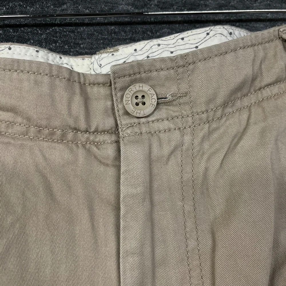 The North Face Cargo Pants Mens 36 Beige Good Utility Hiking Flat Front Cotton